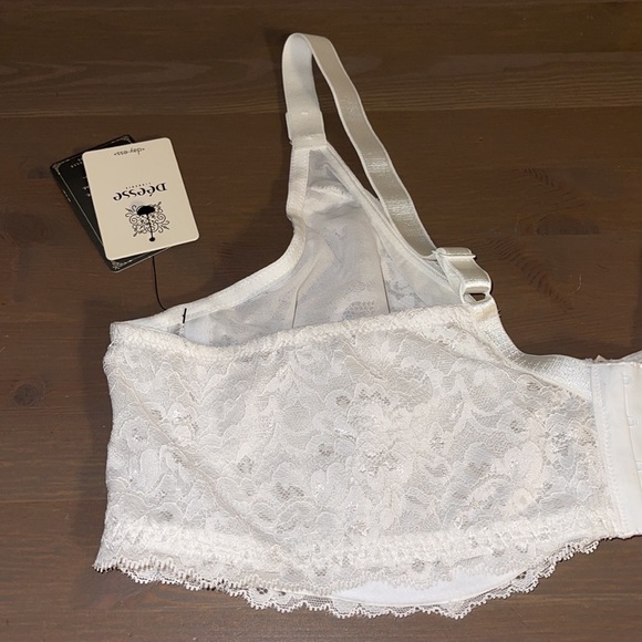 🆕 Déesse Lingerie White Lace Underwire Bra - Women’s Size 44D / D44 - Picture 6 of 11